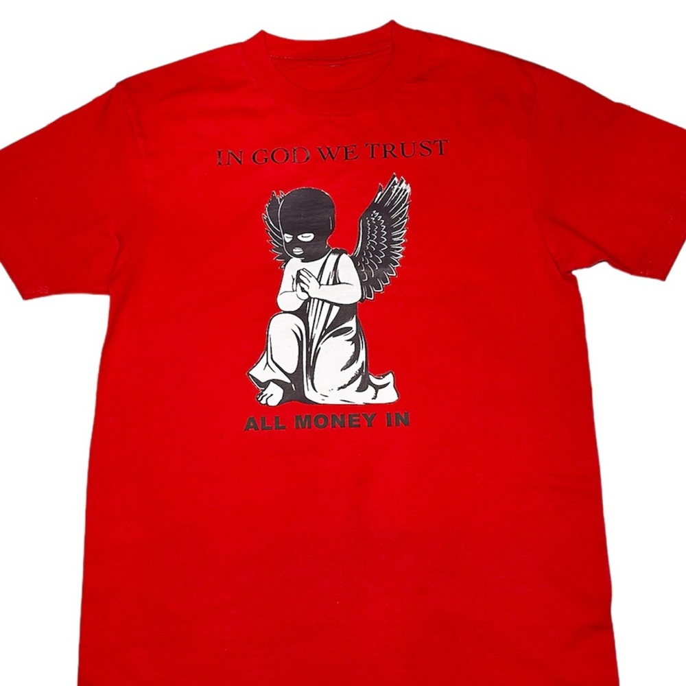 Brand new custom 100% cotton T-shirt - all money in